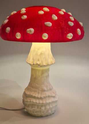 Amanita mushroom tafellamp