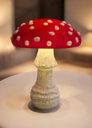 Amanita mushroom tafellamp