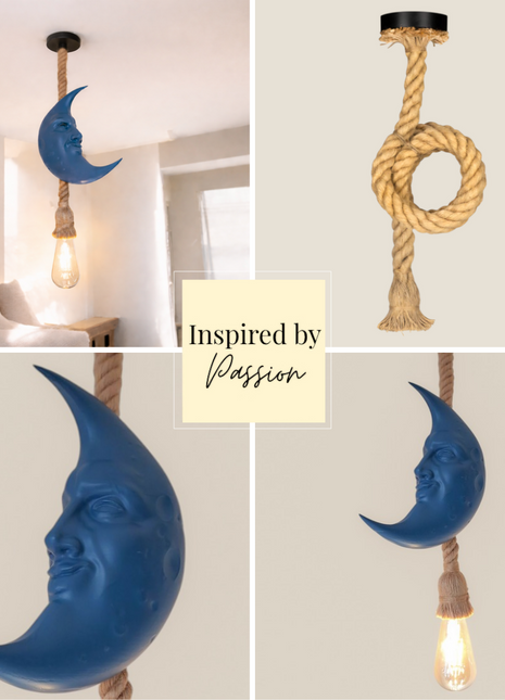 Nomad Moon hanglamp blauw