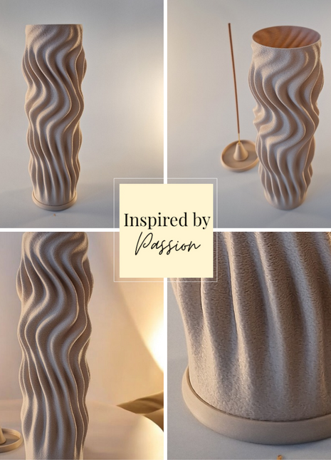 Soreli wierookhouder - matte zandkleur