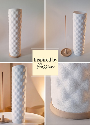 Nerio wierookhouder - matte wit