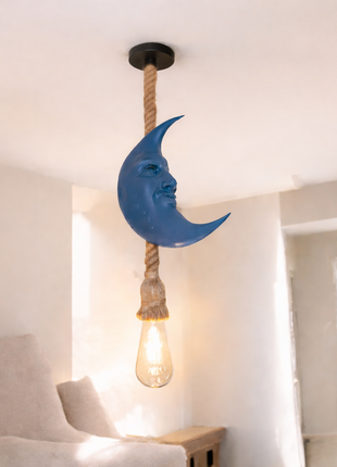 Nomad Moon hanglamp blauw